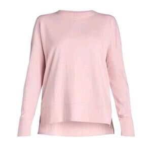 Womens Time & True XXL (2X) Pink Sweater Sweat Shirt Long Sleeves Crew Neck NWT